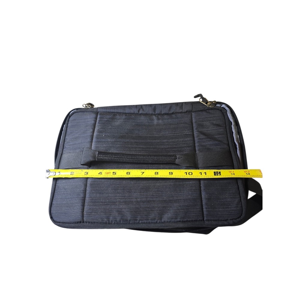 Padded Camera Shoulder Bag Charcoal Gray Adjustable Dividers Gear Case - Picture 4 of 6